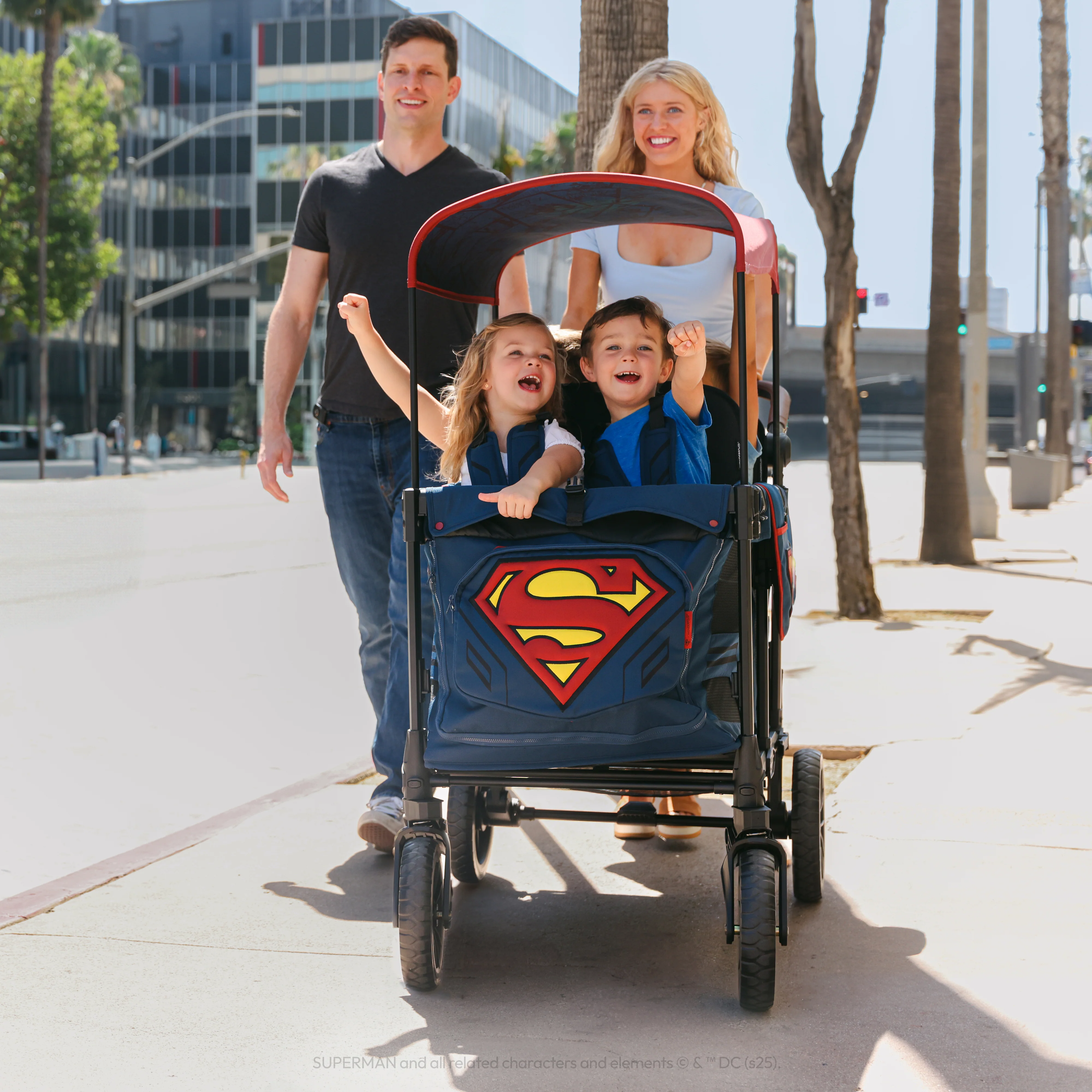 Superman Luxe Pro Stroller Wagon (4-Seater) - Image 11